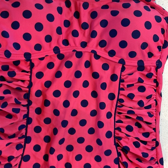 Women’s Arizona pink polka dots tankini size Medium, great condition. - Picture 4 of 10